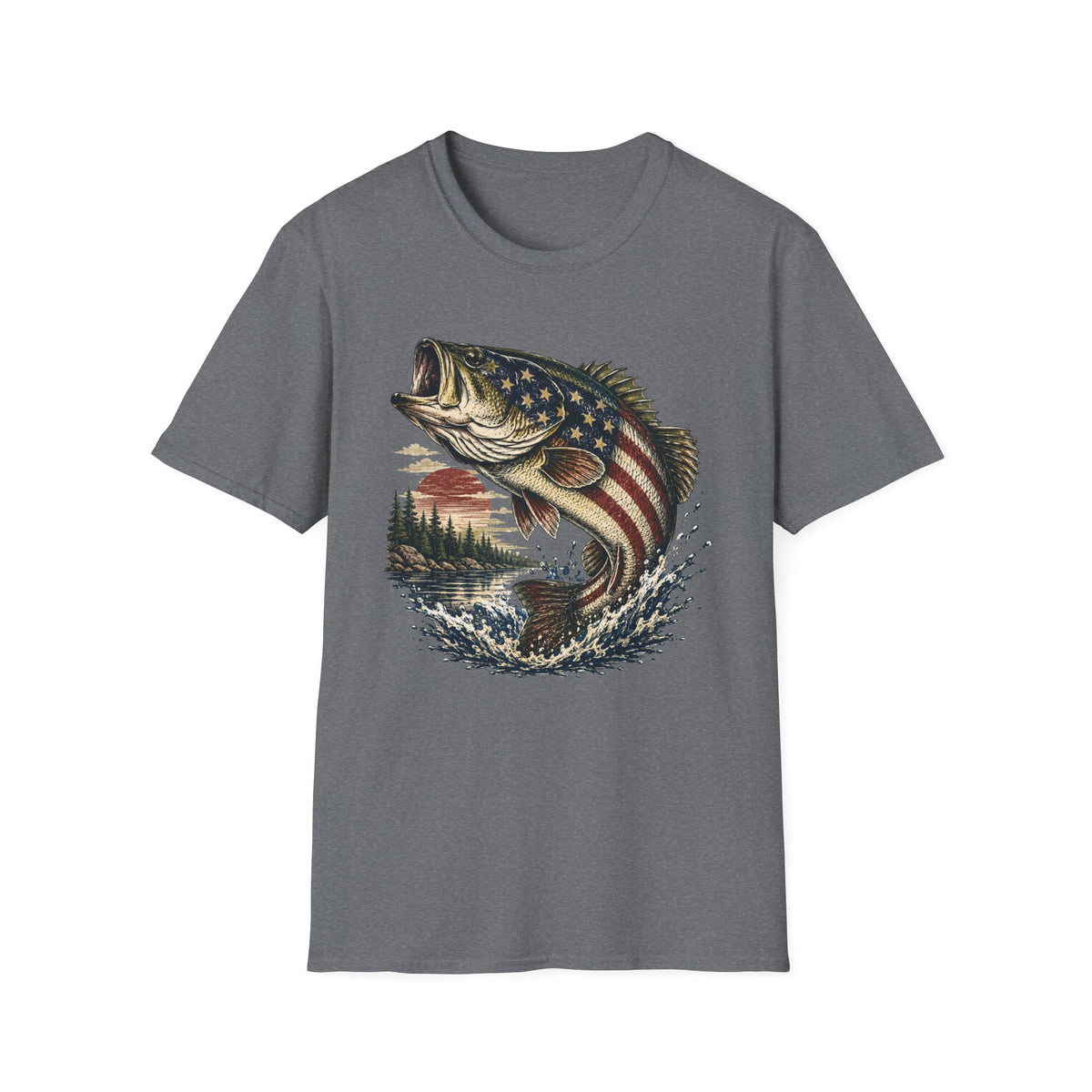 American Flag Bass T-Shirt