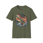 American Flag Trout T-Shirt
