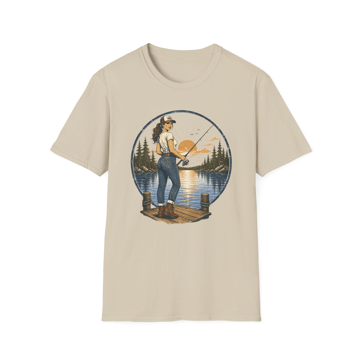 She Likes Fishing T-Shirt