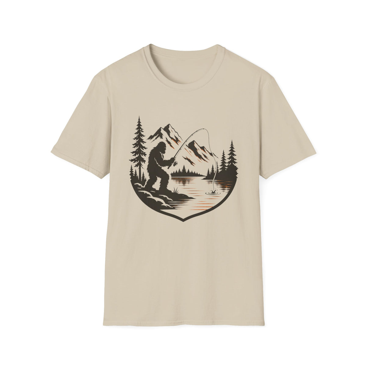 Bigfoot - River Fishing T-Shirt
