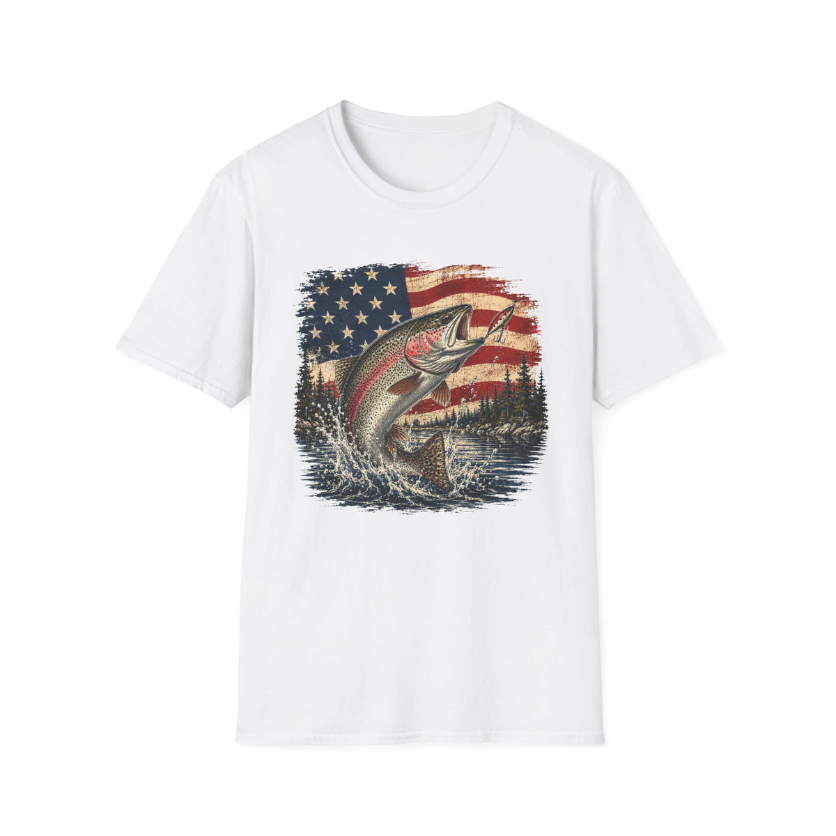 Hooked on Freedom - Trout T-Shirt