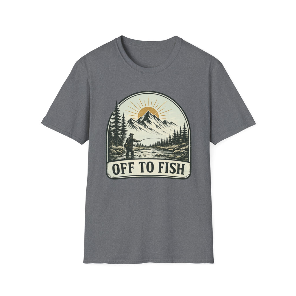 Off To Fish T-Shirt - Stream