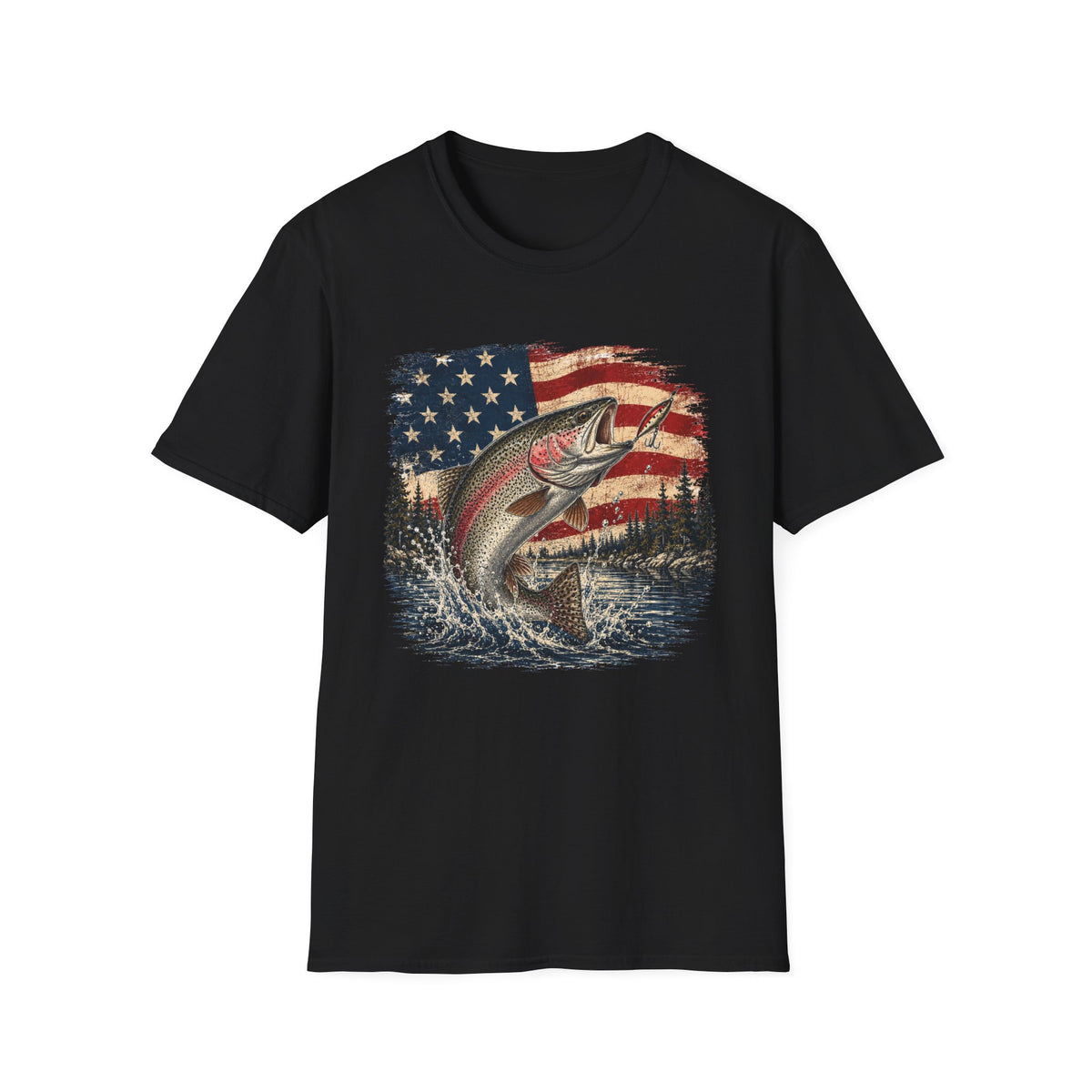 Hooked on Freedom - Trout T-Shirt