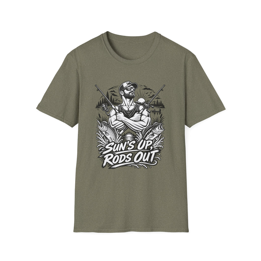 Suns Up Rods Out BW T-Shirt