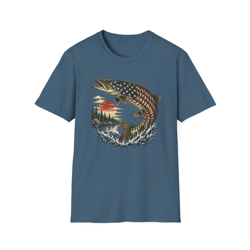American Flag Musky T-Shirt