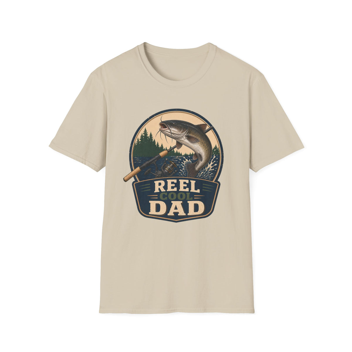 Reel Cool Dad T-Shirt - Catfish