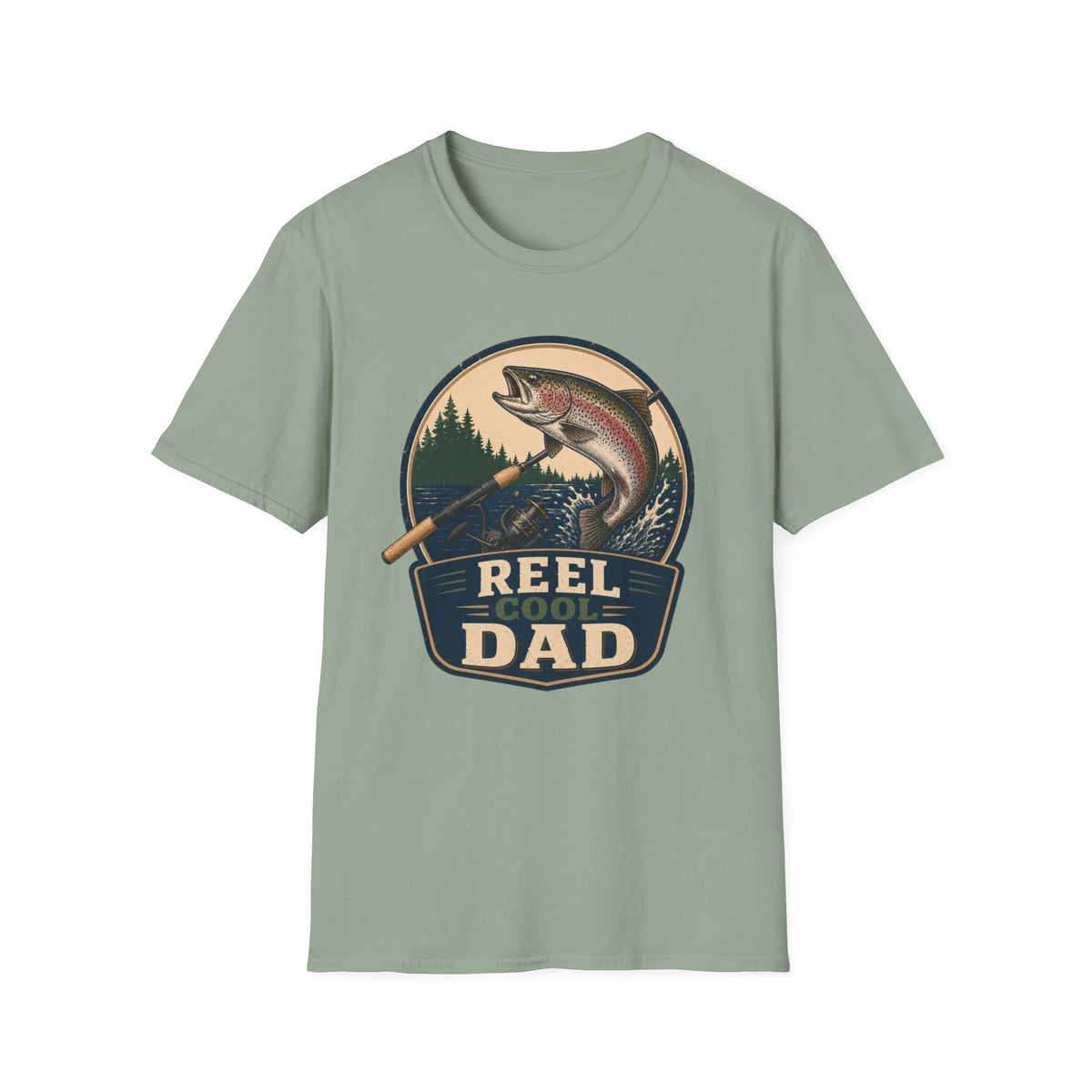 Reel Cool Dad T-Shirt - Trout