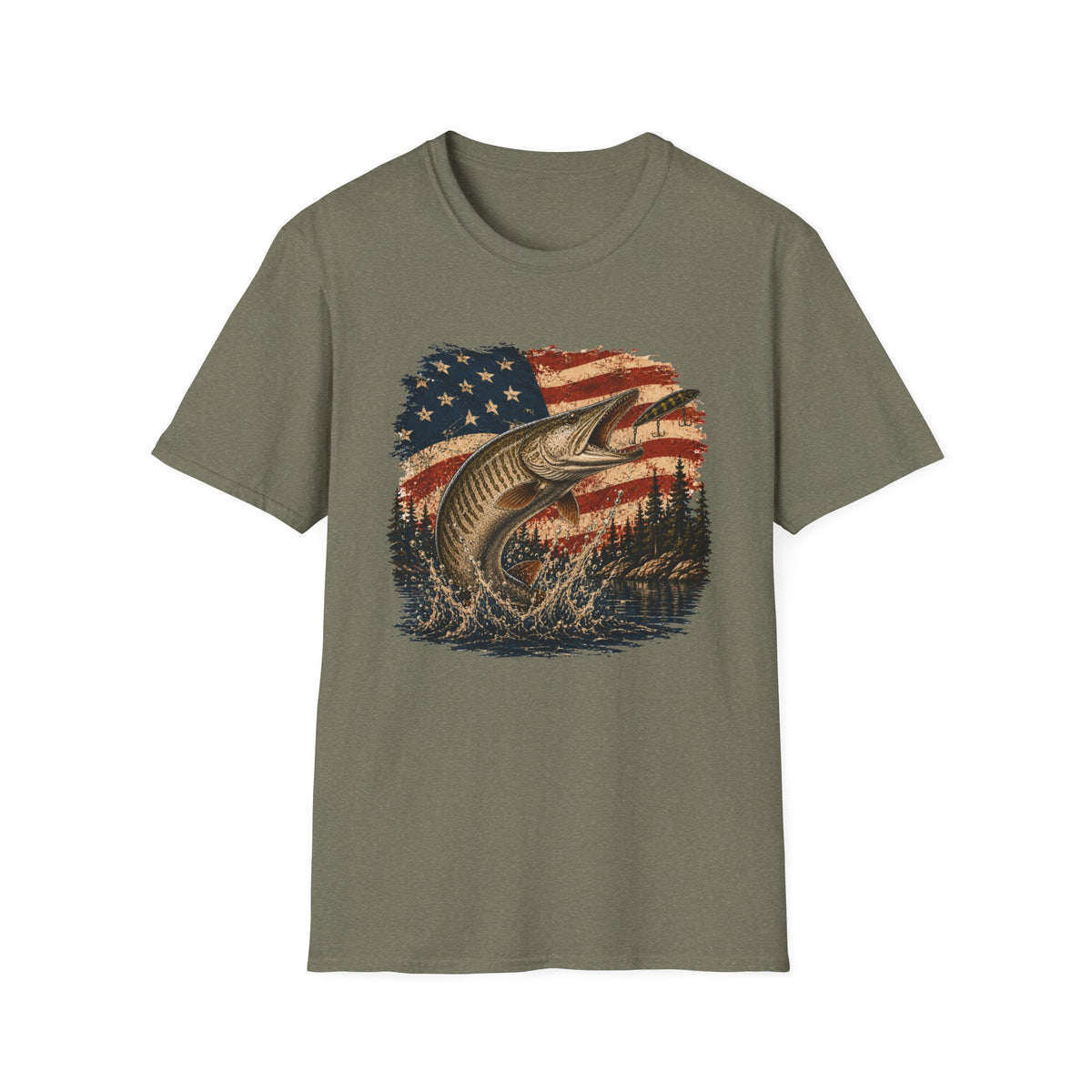 Hooked on Freedom - Musky T-Shirt