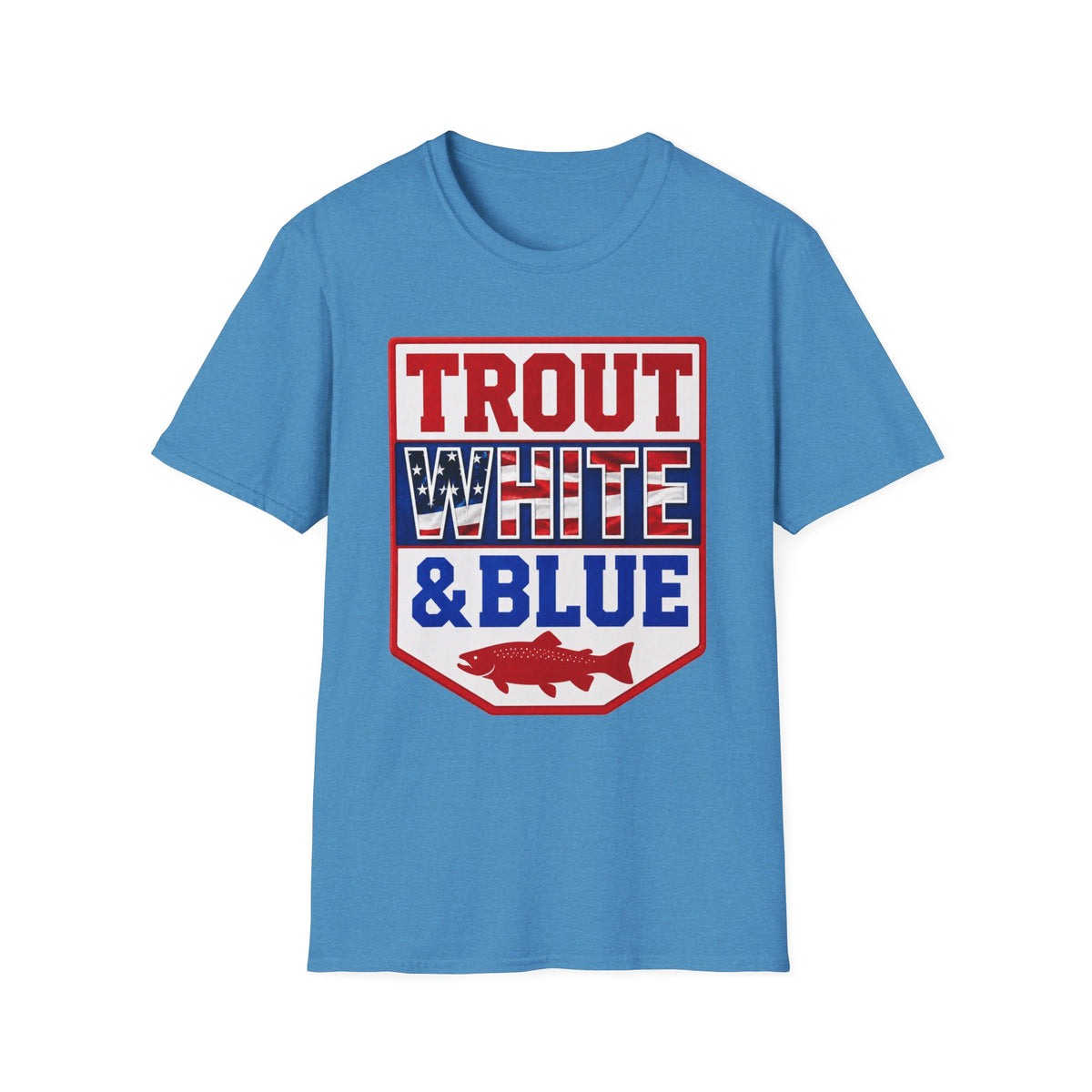 Trout White & Blue T-Shirt