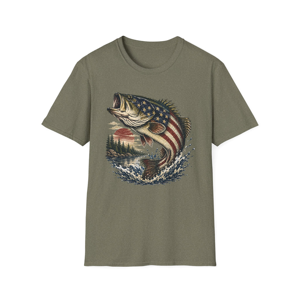 American Flag Bass T-Shirt