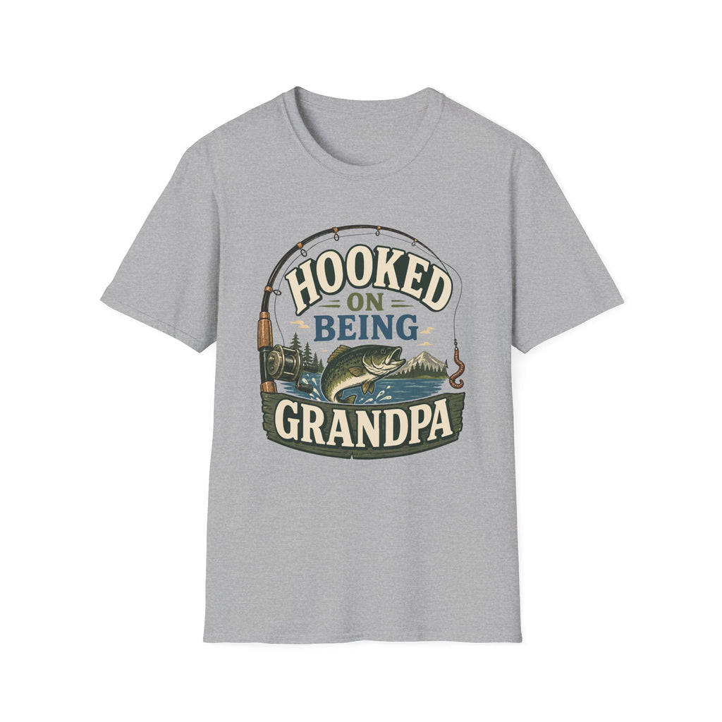 Hooked on Being Grandpa T-Shirt